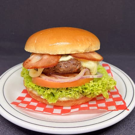 Hamburguesa con Queso y Tocineta