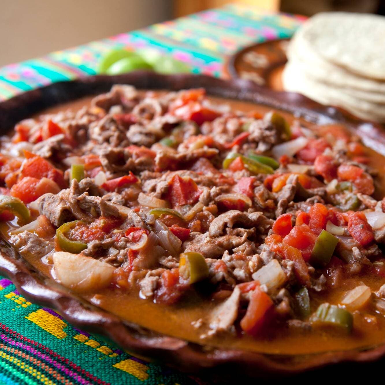 Plato de Bistec Ranchero