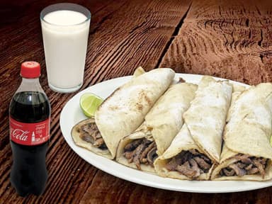 4 Tacos Árabes + bebida