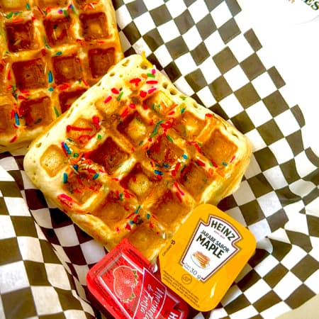 Rainbow Waffles