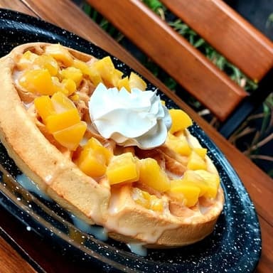 Waffle con Fruta*