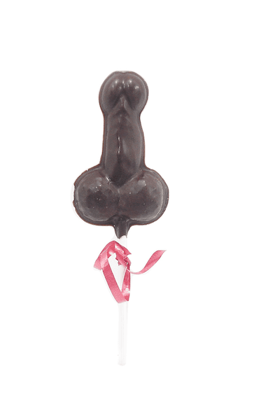 PALETA DE CHOCOLATE CON FORMA DE PENE