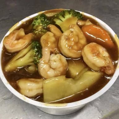 19. Arroz en Salsa con Camarones 虾烩饭
