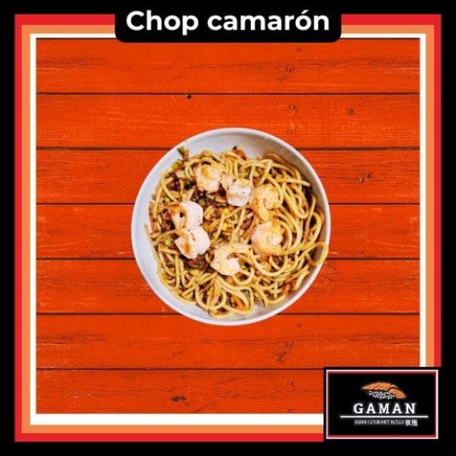 Chop de verdura con camarón