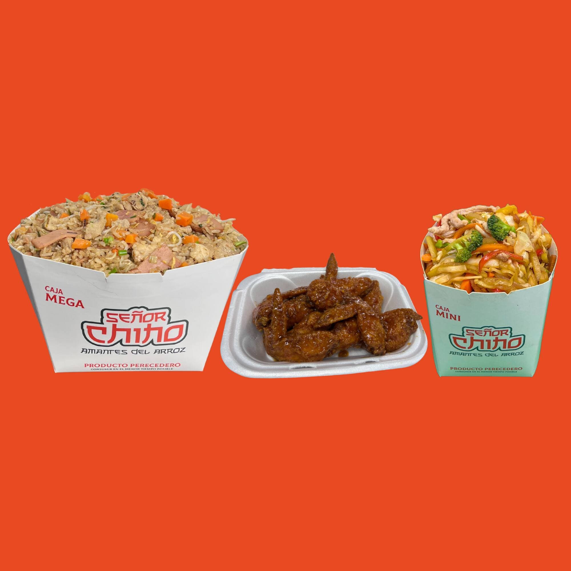 Triple Chop Suey Alitas BBQ Pequeño