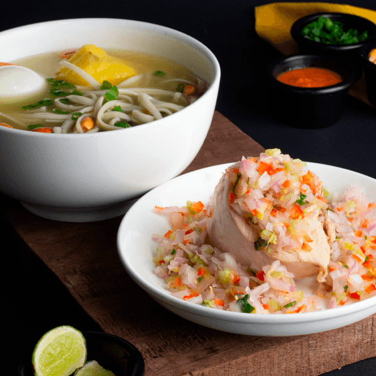Caldo de Gallina Acevichada