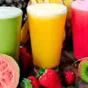 Jugo de Frutos Rojos en Leche