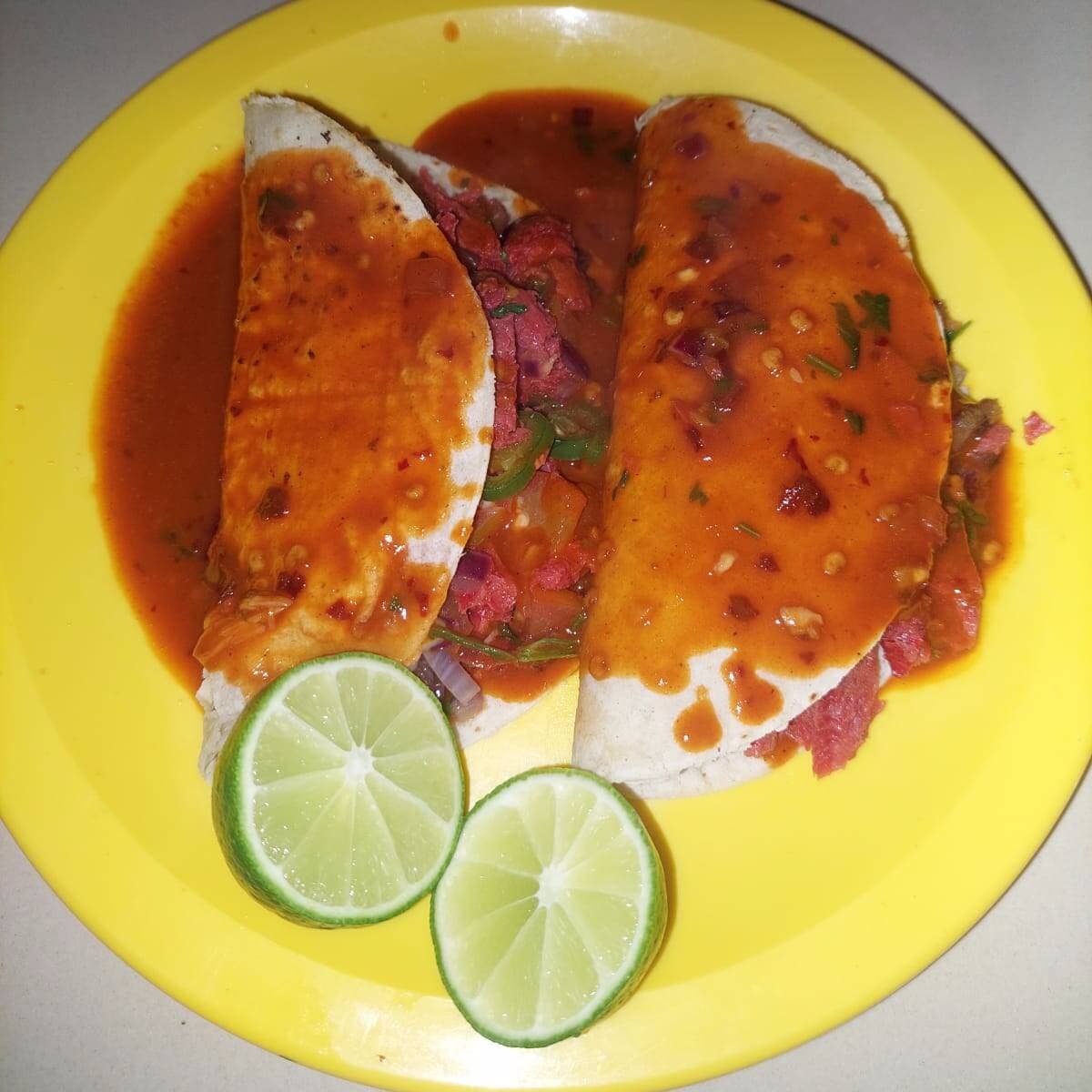 Tacos Enchilados de Marlín Harina/Maíz