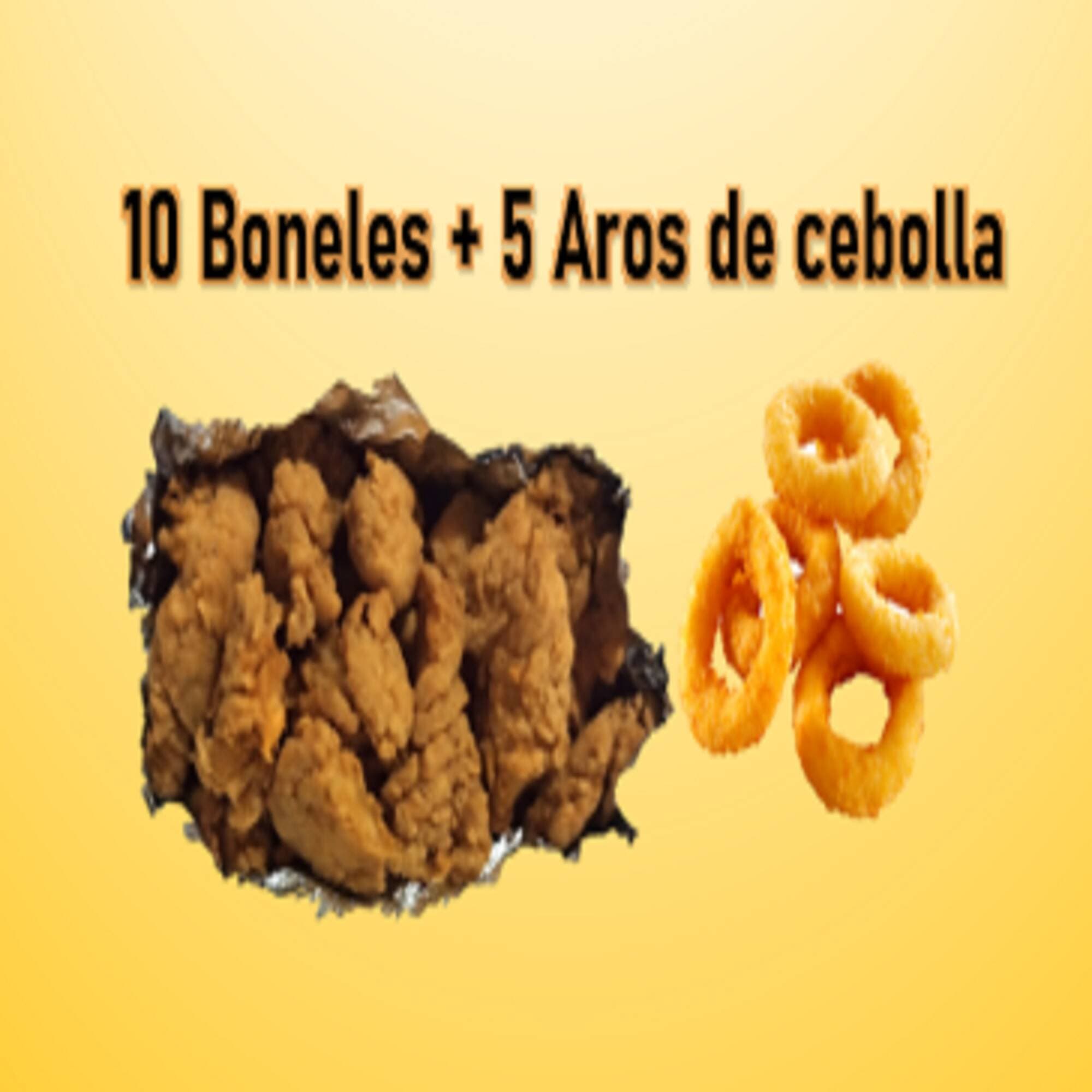 10 Boneles + 5 Aros de Cebolla