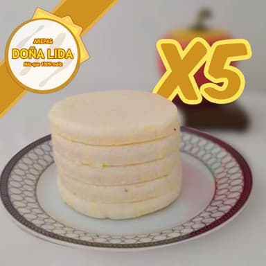 AREPAS PRECOCIDAS X 5 100% Maíz