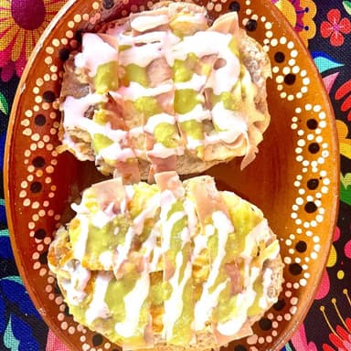 MOLLETES CON JAMON