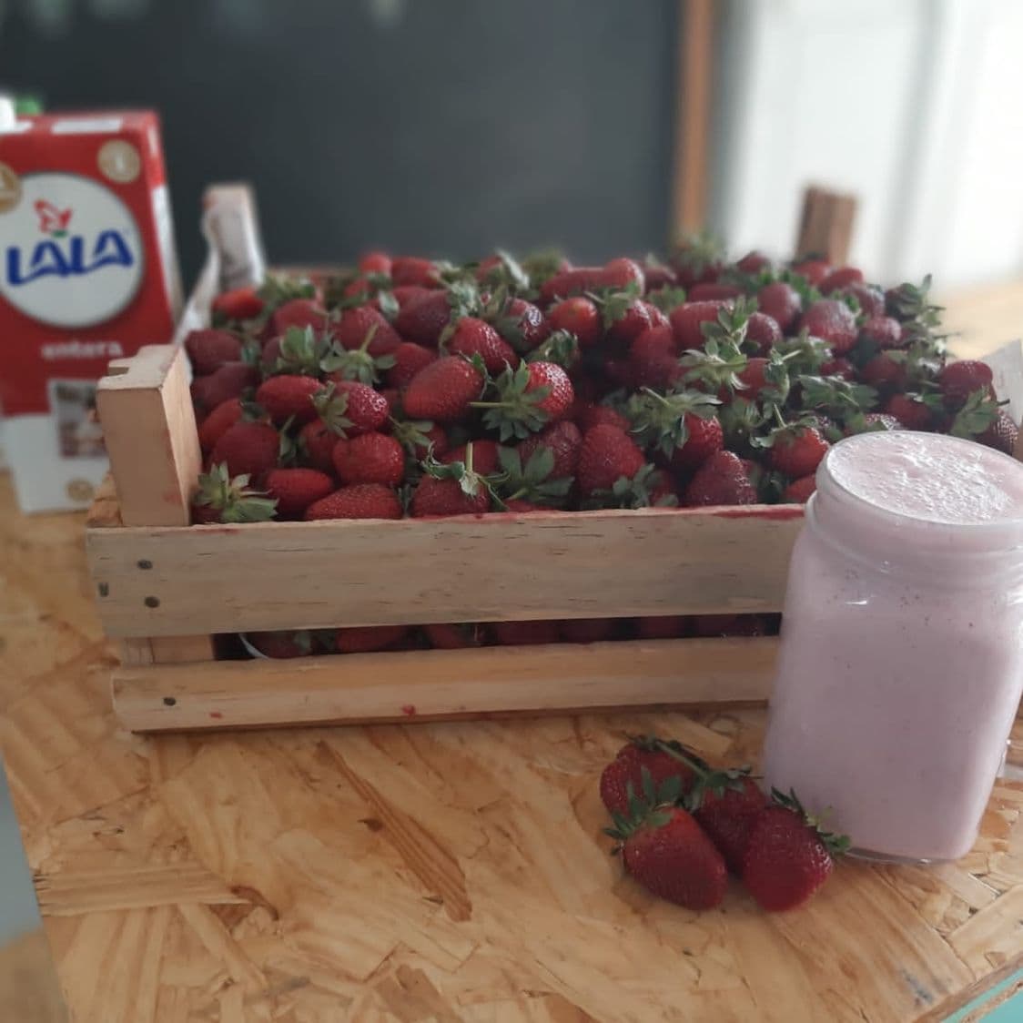 Licuado de Fresa de 1/2 Litro