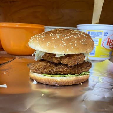 Hamburguesa Pechuga De Pollo Doble