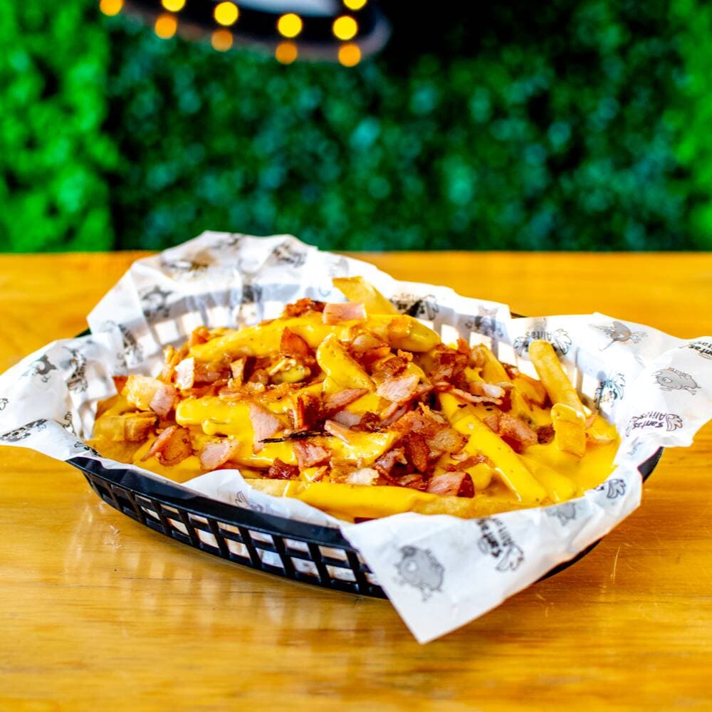 Papas con Queso y Tocino