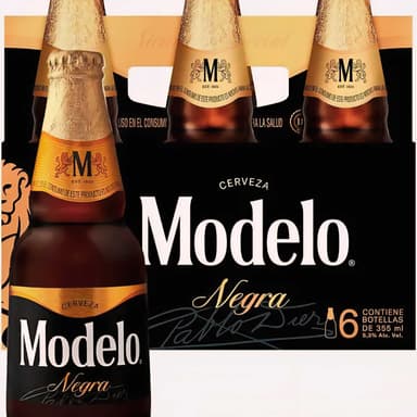 Cerveza Modelo Negra Botella 355 Ml