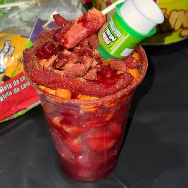 Fresas Con Chamoy Grandes