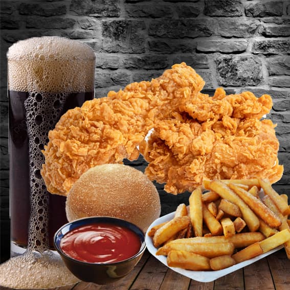 Combo Pollo Frito 2 piezas