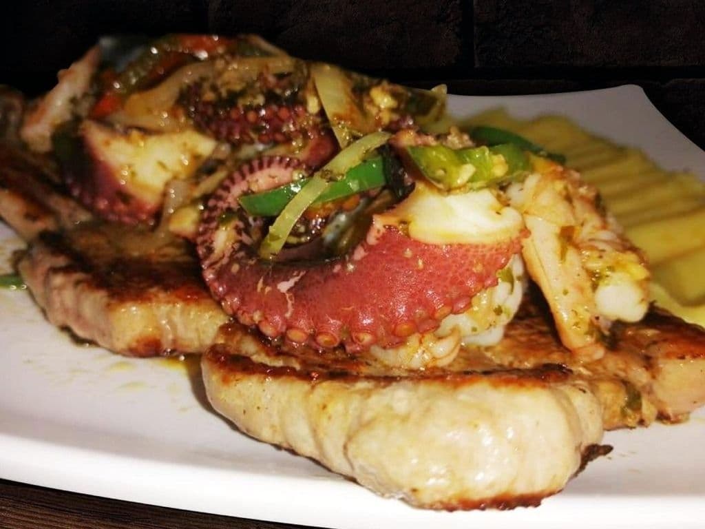 Churrasco Con Mariscos
