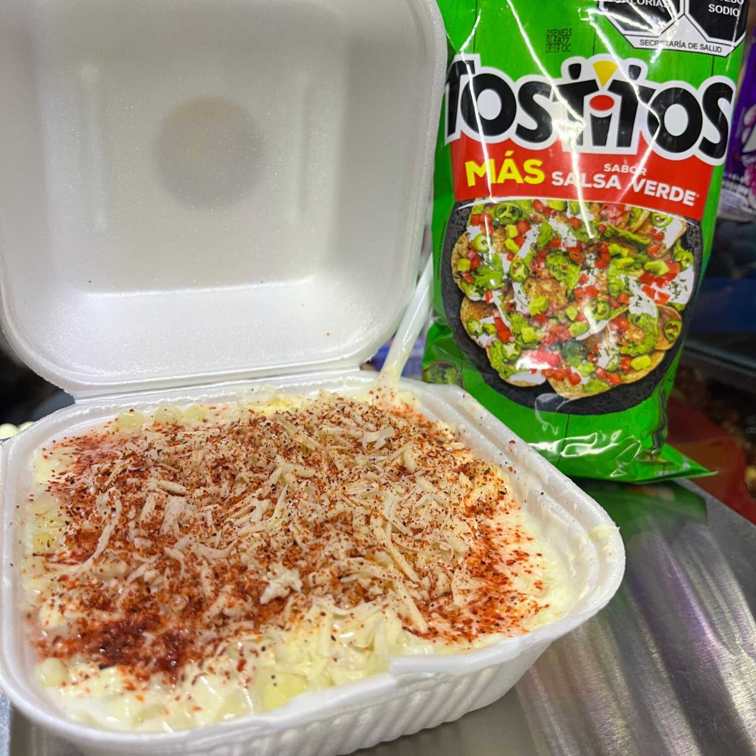 Tostitos con Elote