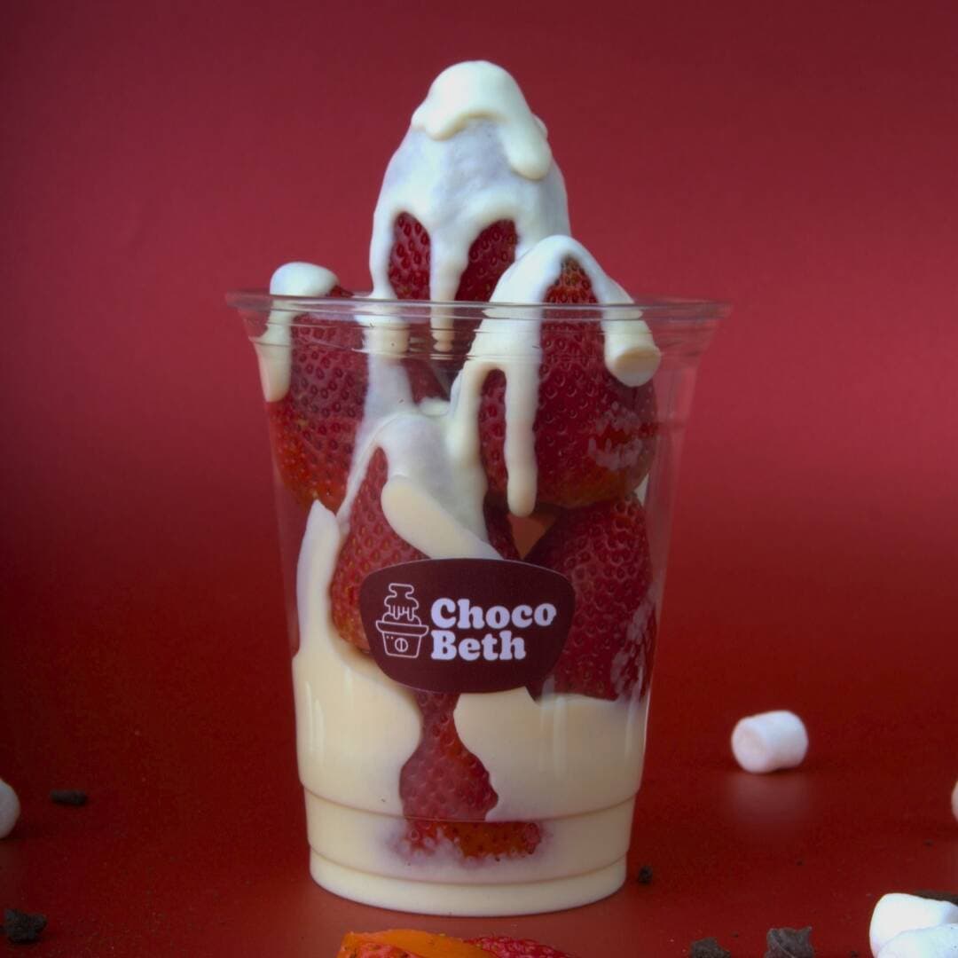 Fresas con Chocolate Blanco 12 oz