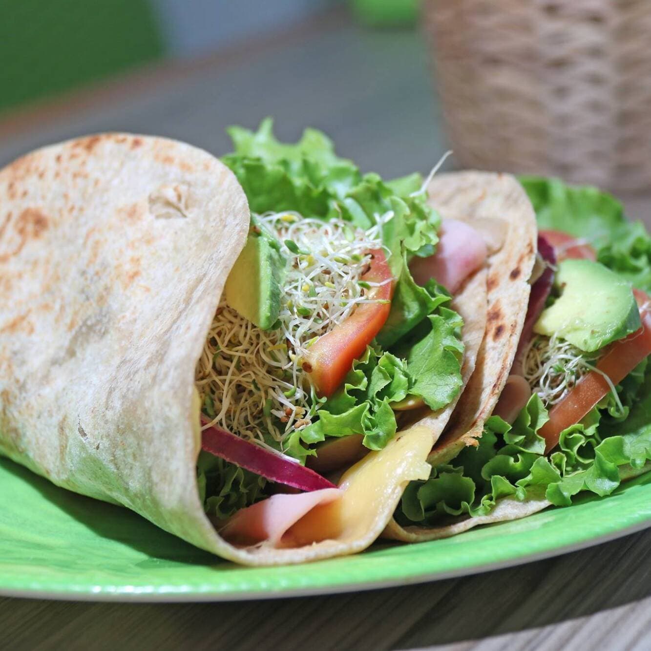 Quesadilla de Jamón-Champiñón