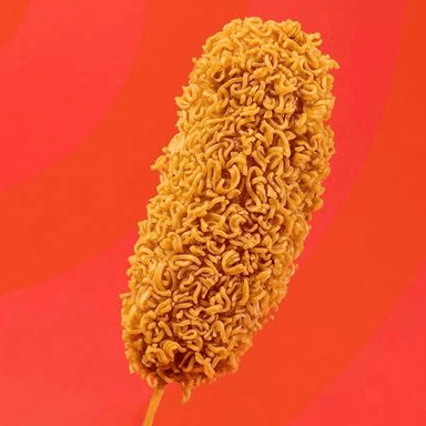 Banderilla de Queso con Ramen