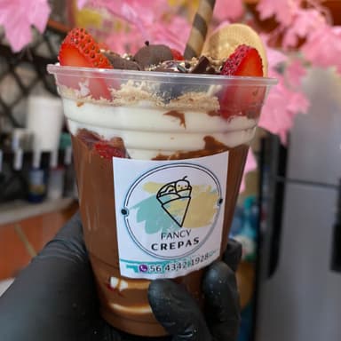 Fresas con Crema y NUTELLA Tamaño Junior