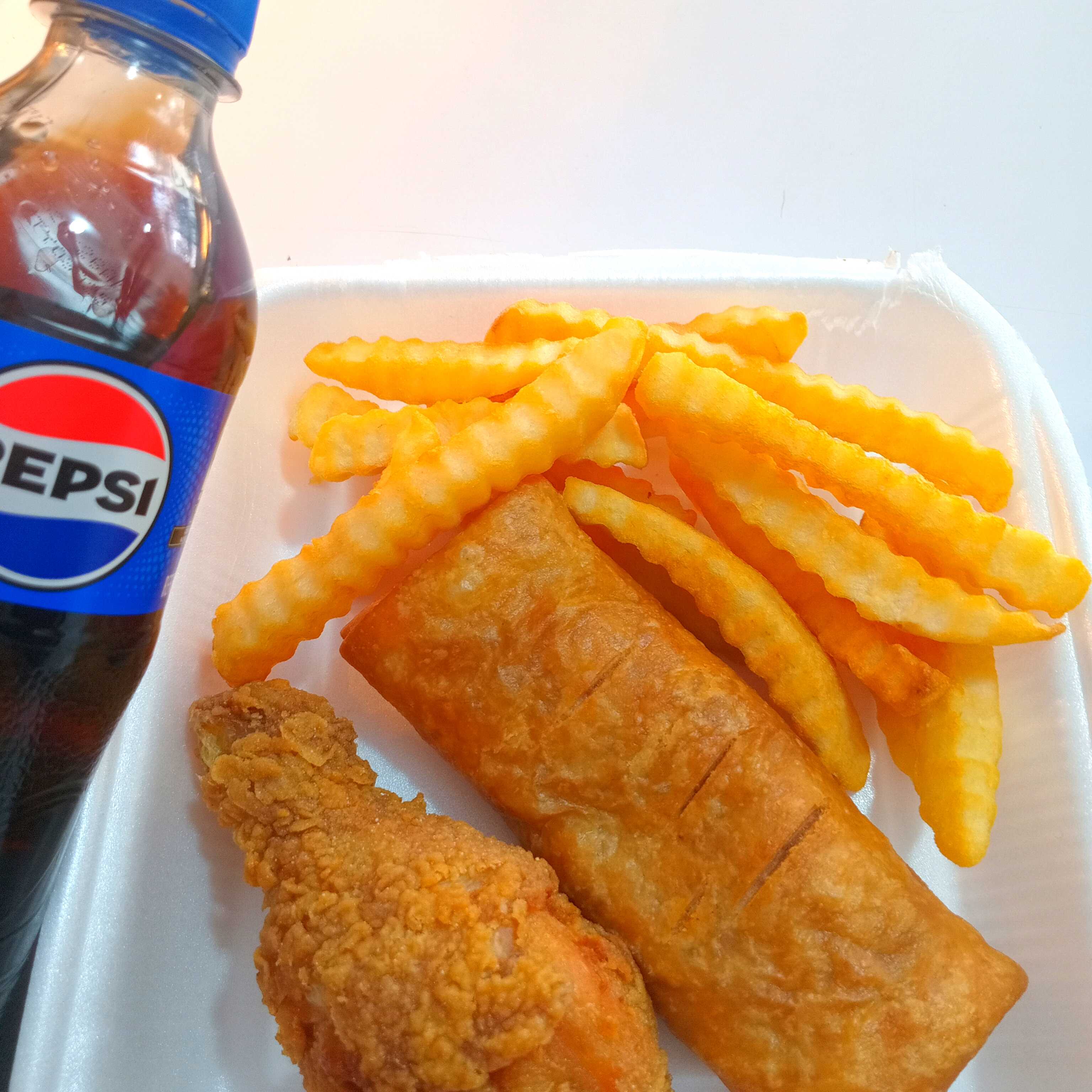 Pollo y burrito