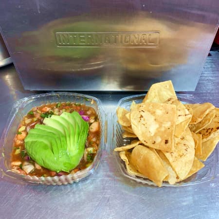 Ceviche de Camaron y pescado