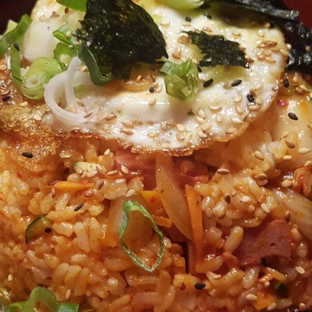 Arroz Tostado con Kimchi