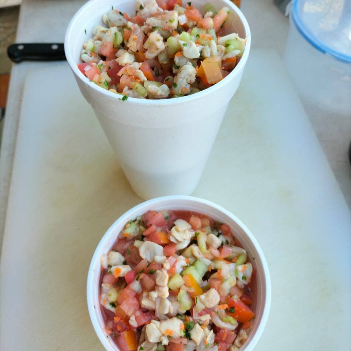 Ceviche de pescado 1/2 orden