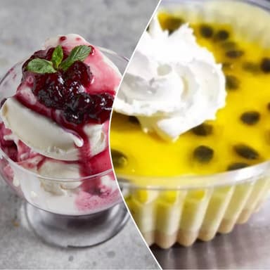 Copa Frutos rojos+ Postre maracuyá