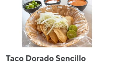 Taco Dorado Sencillo