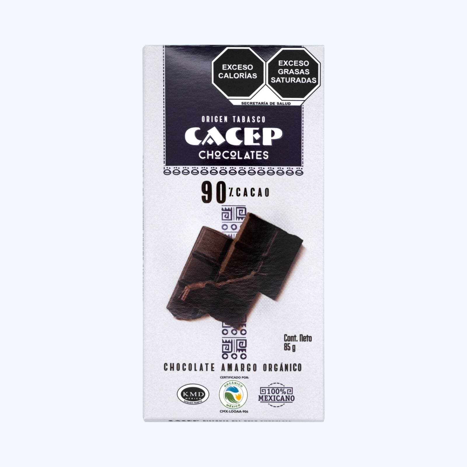 Barra 85g Chocolate Amargo 90% Cacao