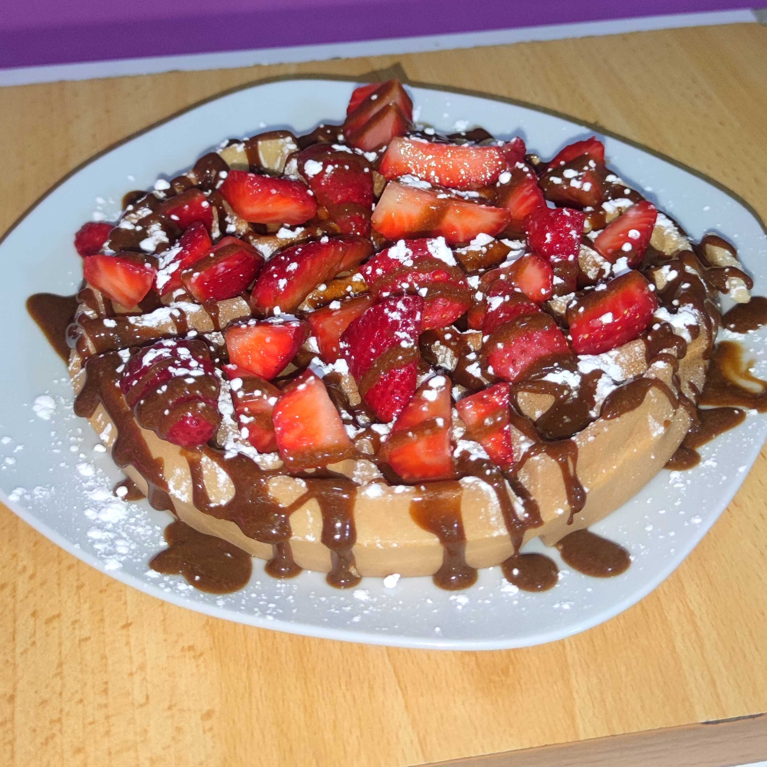 Waffle Fruta Love