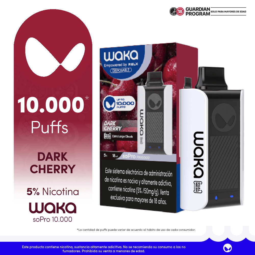 WAKA Vape SoPro 10.000 Dark Cherry 5% 10.000 Puffs