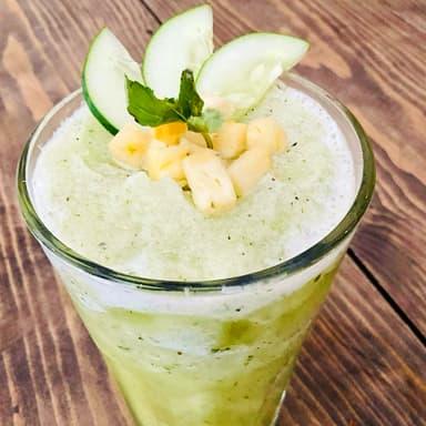 Smothie de Piña, Pepino y Hierbabuena