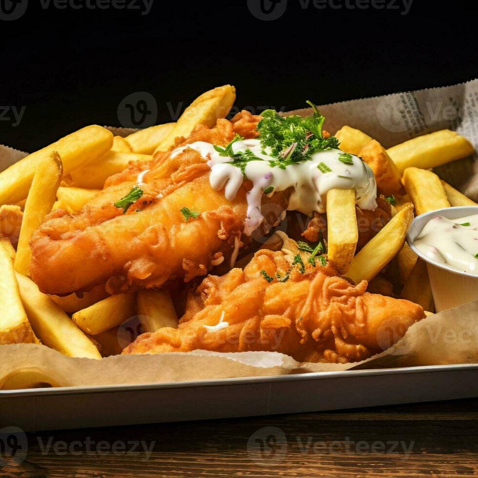 deditos de pescado + papas fritas