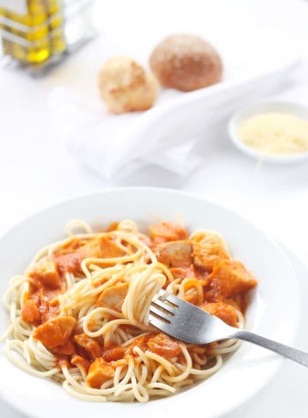 Spaghetti con Pollo