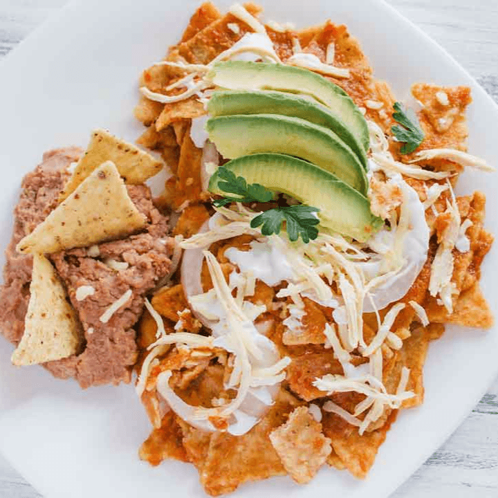 Chilaquiles con Pollo