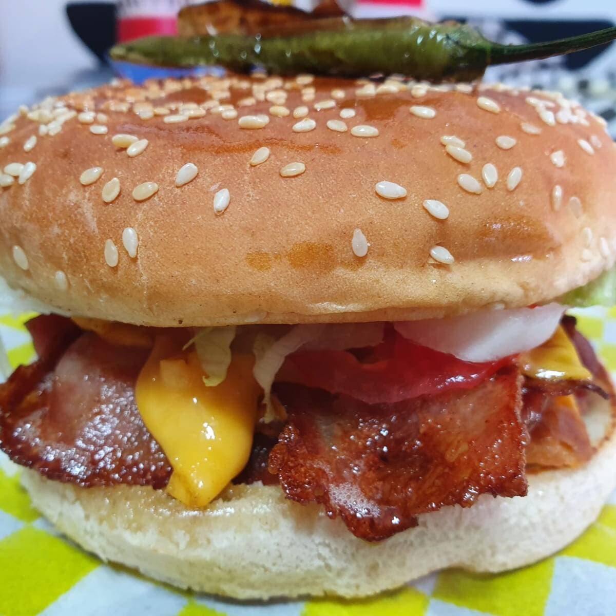 Hamburguesa de Tocino