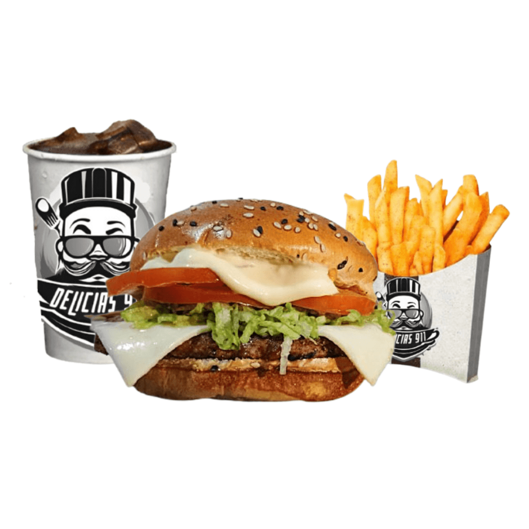 Hamburguesa Clásica Combo