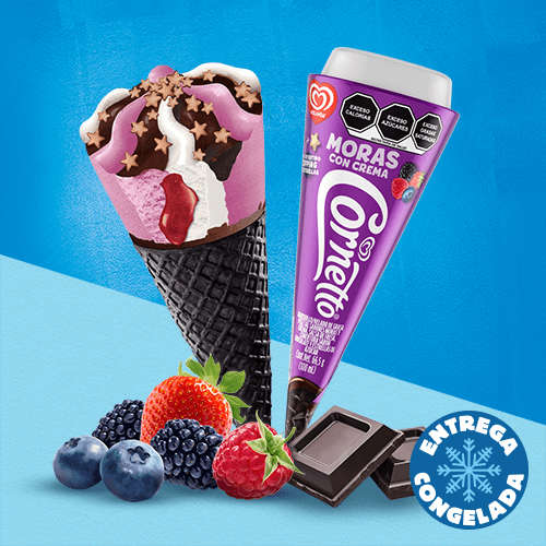 Cornetto Moras con Crema (2 Piezas)