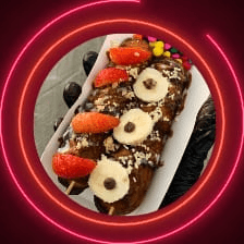 Waffle NUTELLA, Platano, Fresa