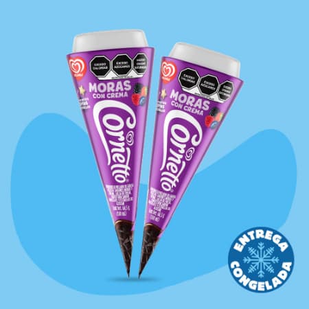 Cornetto Moras con Crema (2 Piezas)