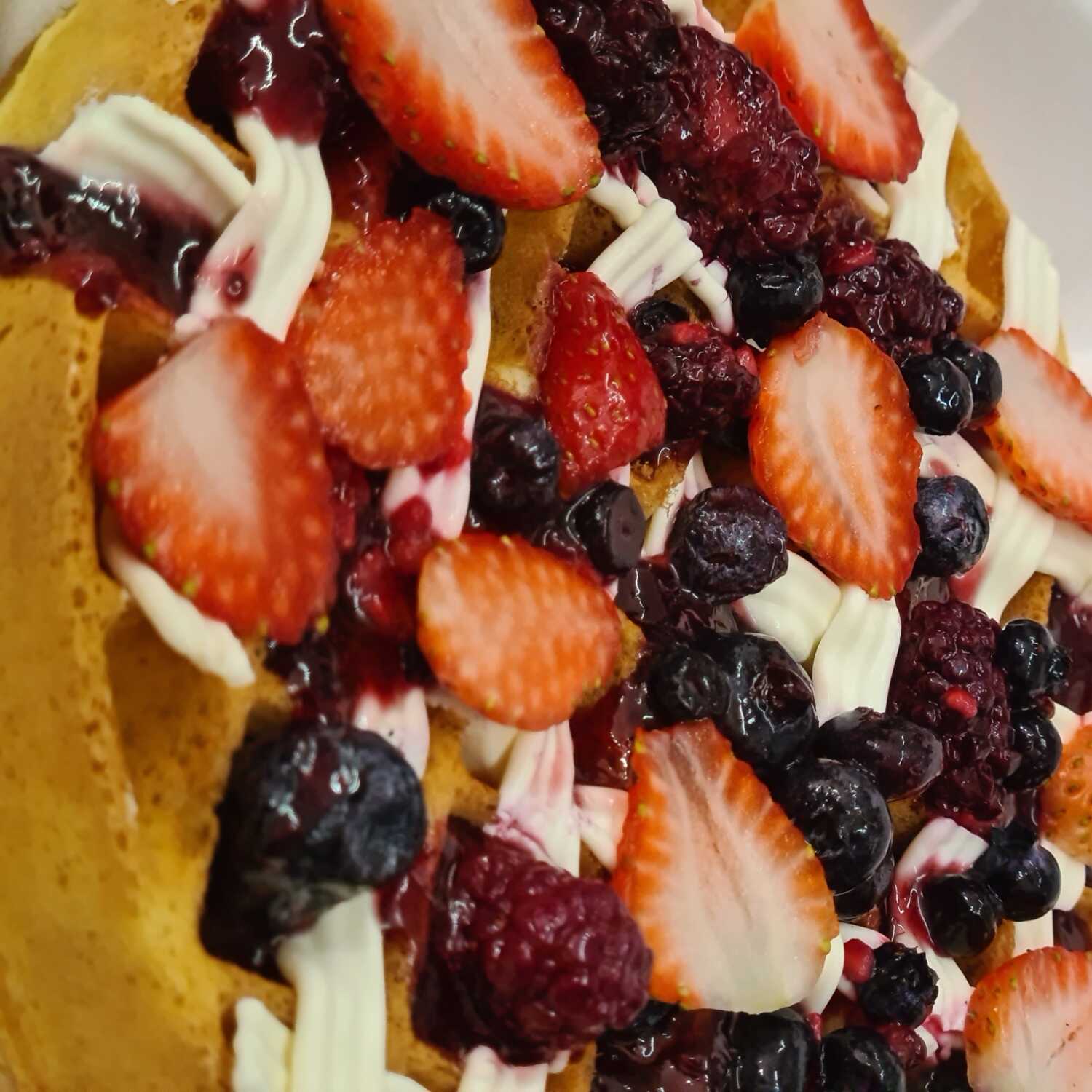 Waffle de Frutos Rojos