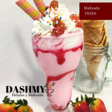 Malteada de Fresa