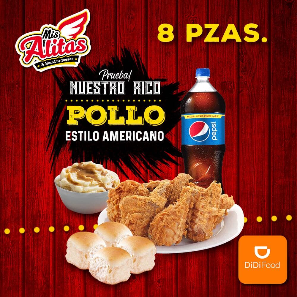 8 Piezas de Pollo Estilo Americano