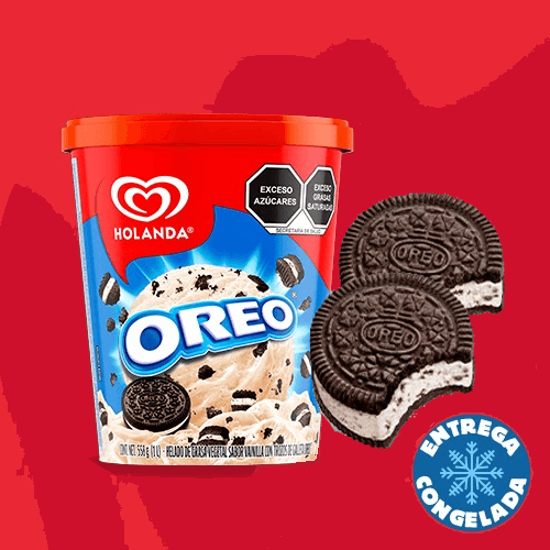 Helado OREO 900ml + 2 Mordiskos OREO