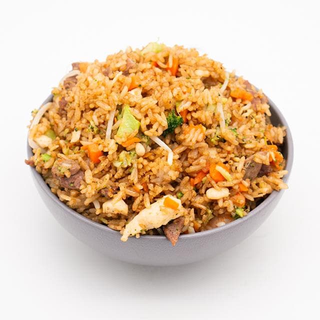 Arroz Oriental Carne y Verduras